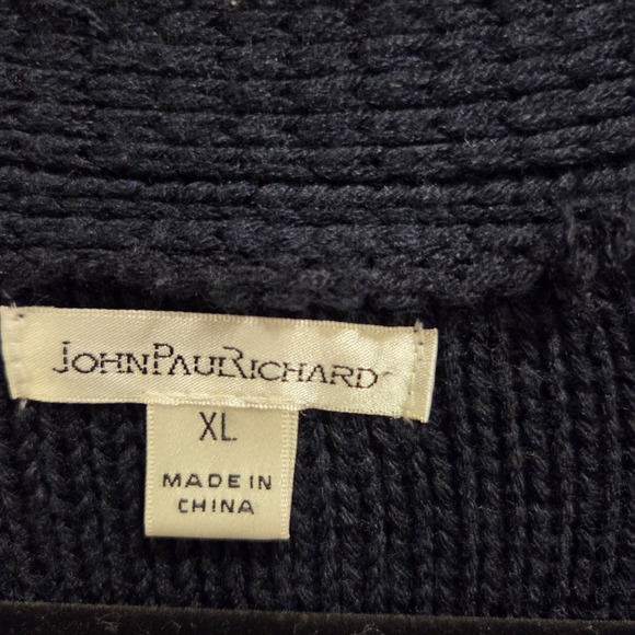 John Paul Richard Open Front Cardigan  Womens Size XLarge Blue Comfy Casual Warm - Picture 3 of 8